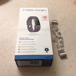 New Charge 2 Purple Fitbit plus Stylish Band